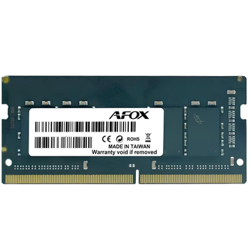 Модуль пам'яті Afox SoDIMM 16Gb DDR4 3200 MHz AFox, Retail (AFSD416PH1P)
