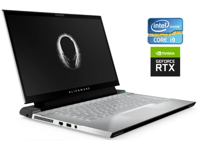 Игровой ноутбук Б-класс Dell Alienware m15 R2 White / 15.6" (3840x2160) OLED / Intel Core i9-9980HK (8 (16) ядер по 2.4 - 5.0 GHz) / 16 GB DDR4 / 1000 GB SSD / nVidia GeForce RTX 2080 Max-Q, 8 GB GDDR6, 256-bit / WebCam б/у