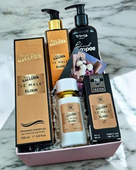 Подарочный набор косметики No Brand в стиле Jean Paul Gaultier Le Male Elixir 3 в 1 Pro