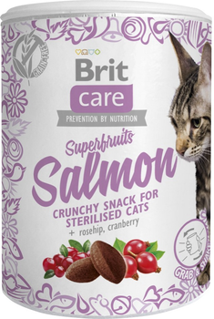 Лакомство для кошек Brit Care Cat Snack Superfruits Salmon лосось 100 г (8595602521449)