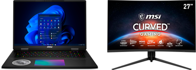 Ноутбук MSI Titan 18 HX Dragon Edition Norse Myth A2XWJG (A2XWJG-446UA) Core Black + Монитор 27" MSI G271CQP E2 (комплект)