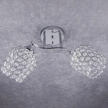 Люстра потолочная на 2 хрустальных плафона Sneha (9950393052/2 CHROME)