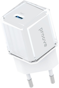 Мережевий зарядний пристрій Proove Pure GaN 30W Fast Charge USB Type-C White (600720003)