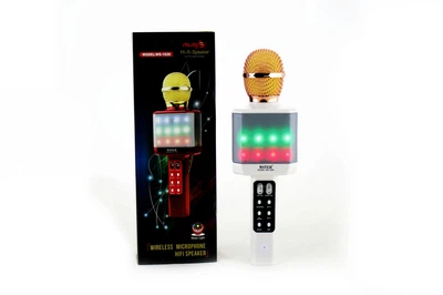 Микрофон DM Karaoke WS 1828 беспроводной всенаправленный динамический USB белый