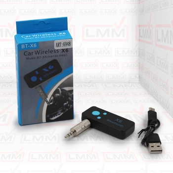 Bluetooth приемник аудио ресивер BT X6 aux 3.5 microSD поддержка WMA MP3