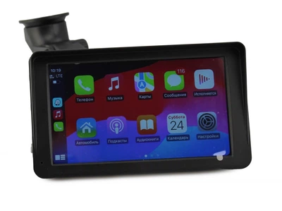 Портативный экран 7-дюймовый с Carplay CJ-PTC 208 черный 1024х600 на торпедо