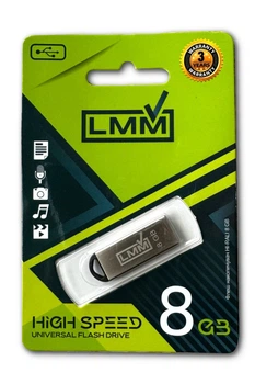 Флешка USB 8GB LMM Fit железный корпус влагозащищенный корпус скорость до 480 Мбіт/с