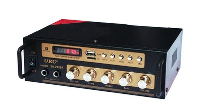 Усилитель мощности AMP SN 222 BT Bluetooth дисплей регулировка входной чувствительности