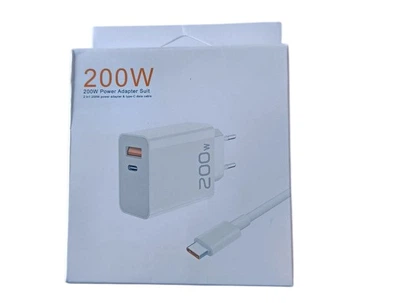 Адаптер USB Type-C + кабель USB Type-C 200W USB PD быстрая зарядка