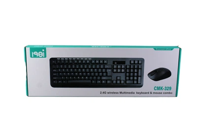 Комплект беспроводной клавиатуры и мышки wireless CMK-329 классическая беспроводная bluetooth черный