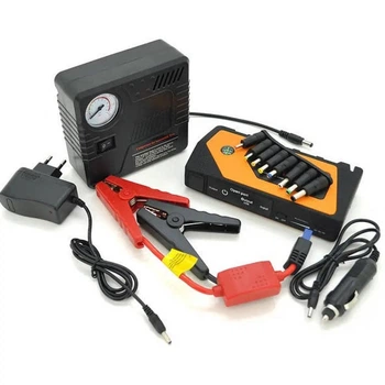 Пусковое автомобильное устройство JUMP STARTER Power Bank + compressor 9980 mAh 12000 мАч термопластик импульсные