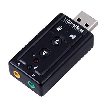 Зовнішня звукова карта USB 2.0 V7.1 black