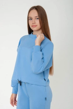 Свитшот для девочек АвексТекс 04-2870-95 164 см голубой