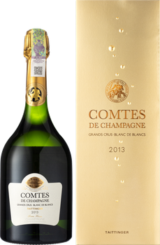 Шампанське Taittinger Comtes de Champagne Blanc de Blancs 2013 біле брют 0.75 л 12.5% у подарунковій упаковці (2021000196591)