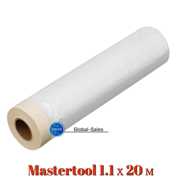 Пленка защитная с малярной лентой Mastertool 1.1 х 20 м (79-9000)