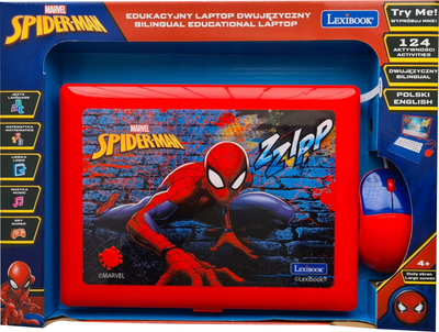 Обучающий ноутбук Lexibook Spider-Man польско-английская версия JC598SPi17 (3380743097749)