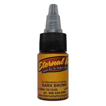 Тату краска Eternal Dark Brown 15мл USA