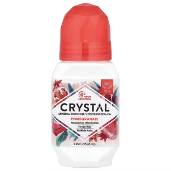 Натуральний кульковий дезодорант з гранатом, CRYSTAL, 66 мл