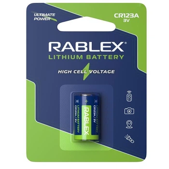 Батарейка літієва CR 123A Rablex 3V Lithium (3569)