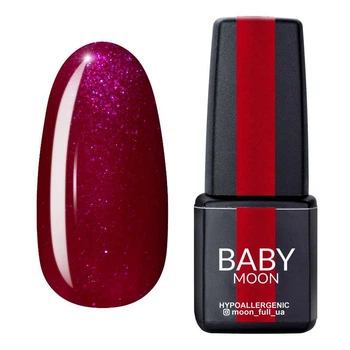 Гель-лак BABY Moon Burgundy №07 морозна вишня, 6 мл