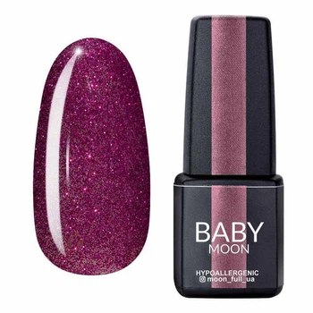 Гель-лак BABY Moon Dance Diamond №13 бордово-розовый, 6 мл