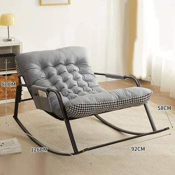 Кресло-качалка Cappone , 80x126x92 , Графит