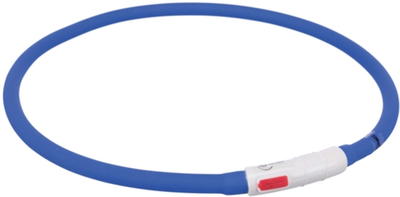 Нашийник з підсвіткою Trixie Flash USB силікон XS-XL 70 см / 10 мм Синій (TX-12642)