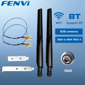 Антенна Fenvi 2PcsX6Dbi Antenna Set Dual Band 2.4G/5GHz For AX210/AX200/9260