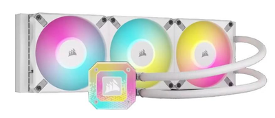 Система водяного охлаждения CORSAIR iCUE H150i ELITE CAPELLIX XT (CW-9060073-WW) White – AF120 RGB ELITE Fans – 360mm