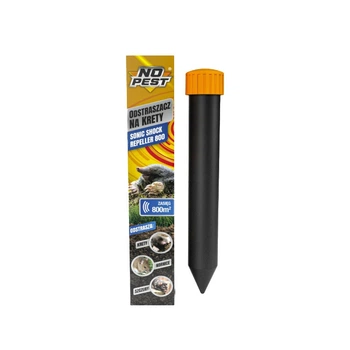 Вибро отпугиватель кротов, мышей, змей NO PEST "Sonic Shock Repeller" 800 кв. м (TBiz16695)