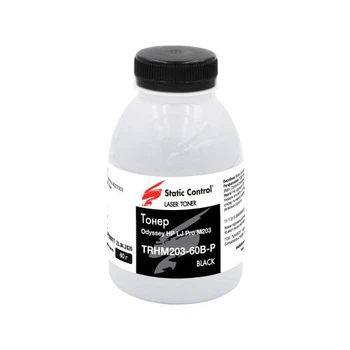 Тонер HP LJ M102/M104/M106/M130/M132/M134/M203/M227, Black, 60 г, Static Control (TRHM203-60B-P)