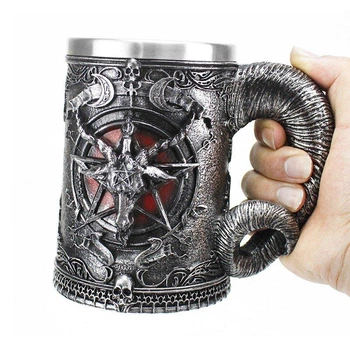 Кружка Чашка Бафомет 3D Молот Тора Игра Престолов Game Of Thrones