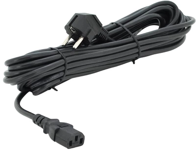 Кабель живлення Ritar PC-186 PC-186 CEE7/17-C13 3-pin євровилка мідь 0. 75 мм 10 м Black (YT23980)