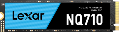 SSD диск Lexar NQ710 500GB M.2 2280 NVMe PCIe 4.0 x4 3D NAND TLC (LNQ710X500G-RNNNG)