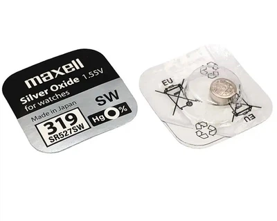 Батарейка часовая Maxell 319, V319, SR527SW, SR64, 615