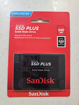 Внутренний SSD накопитель SanDisk SSD Plus 240 GB (SDSSDA-240G-G26)