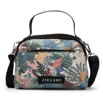 Женская сумка кросс-боди из водоотталкивающего текстиля полиамид Jielshi PR-250414-40175 принт