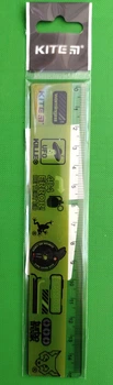 Лінійка пластикова Fox Rules (K24-090-4), 15 см. Kite