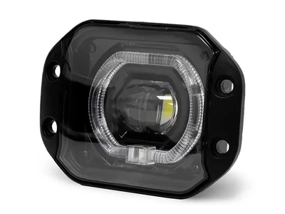 Дополнительная светодиодная лампа LED Прямоугольник 28W J14-28W+DRL ближний-белый дальний-белый DRL-белый