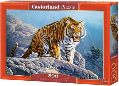 Пазл Тигр на скалах 500 деталей Castorland