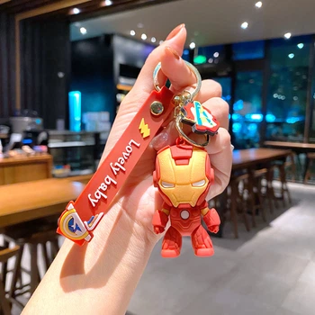 Брелок Iron Man "Marvel" (Залізна людина "Марвел") червоний