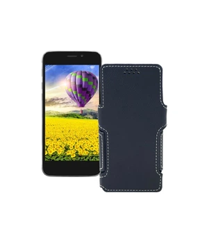 Чохол-книжка з екошкіри для телефону Impression ImSmart C501 Чорний матовий
