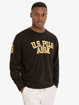 Свитшот мужской U.S. Polo Assn 11A931-8700A(Black) 2XL Черный с принтом (786660496147)