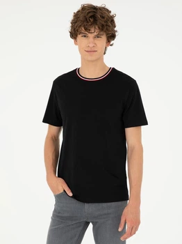 Футболка бавовняна довга чоловіча U.S. Polo Assn G081SZ011-000-2006751(siyah) XL Чорна (8683857773529)