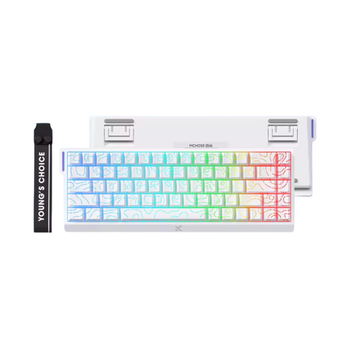 Игровая механическая клавиатура MCHOSE Ace68 8K Magnetic Switch с RGB подсветкой White Contour Line + Гравировка ENG\UA\RU