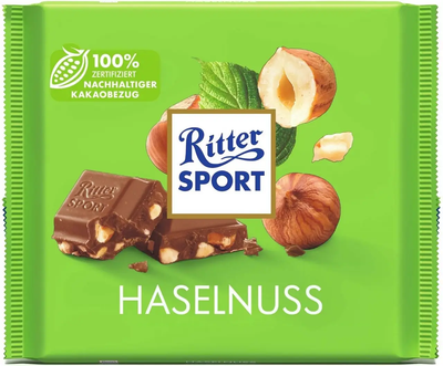 Шоколад молочный Ritter Sport лесные орехи, 100 г
