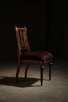 Крісло Антикварне червоне дерево з різбленням Коричневе Rsr_chair0005