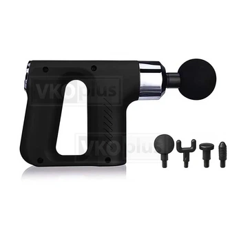 Массажер пистолет Fascial Gun RH-740 с насадками мышечный портативный ручной для спины и тела