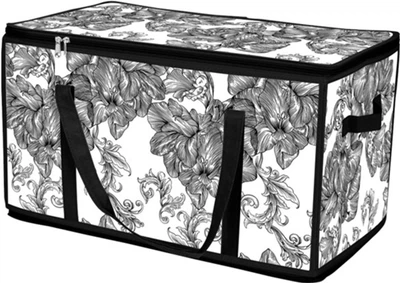 Корзина Idea Home DB-28 Anthracite Flowers 60x30x30 см