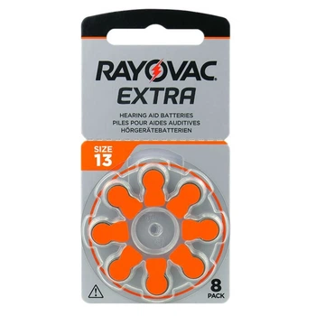 Батарейка Rayovac Extra 13 (13AUX-8XEMF) BL 8 шт (для слуховых аппаратов)